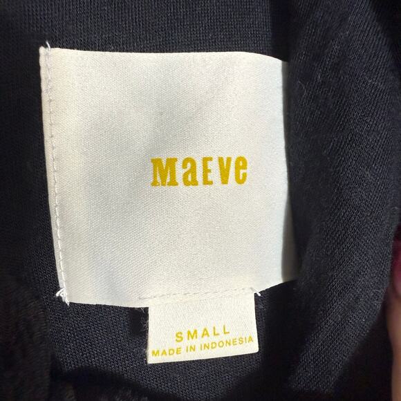 Maeve Black Ruffle V-Neck Dress Small – Anthropologie - Picture 5 of 5